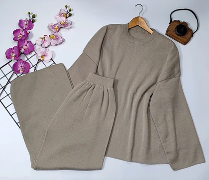 ست بافت لش ساده مدل تیارام کد 40199