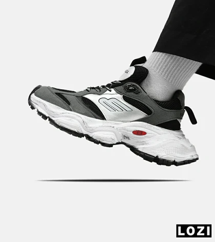 کفش کتانی طوسی خاکستری BALENCIAGA