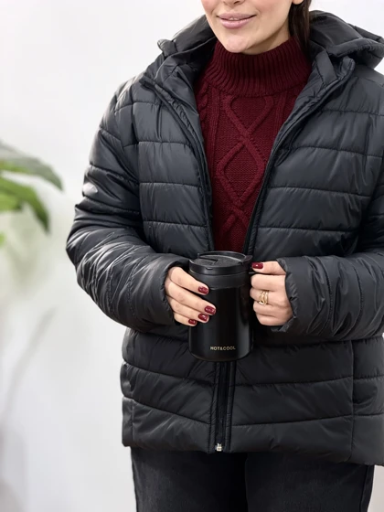 کاپشن زنانه کلاهدار الهه