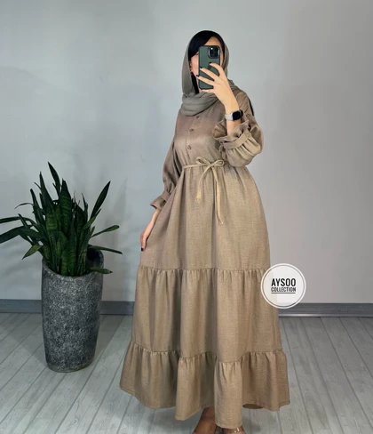 پیراهن مانتویی آرام