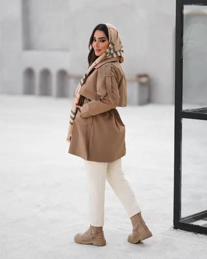 مدل بارانی 4دگمه بغل سگک کد 749
