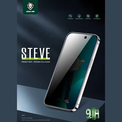 گلس پرایوسی آیفون 13، آیفون 13 پرو و آیفون 14 گرین لاین Green Lion GN9HSPY14