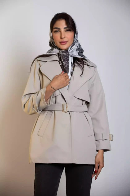 بارانی کوتاه ژیله دار