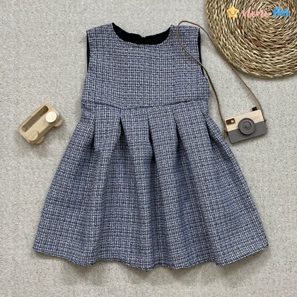 ست 2 تکه کت و سارافون دخترانه 4 تا 12 سال