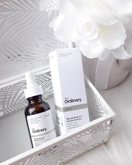 سرم آنتی‌اکسیدان اوردینری مدل Resveratrol 3% + Ferulic Acid 3%