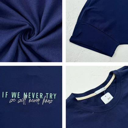 تیشرت زنانه آستین دوبل