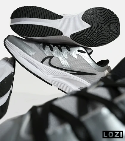 کفش کتانی بزرگ پا طوسی NIKE zoom x smiley