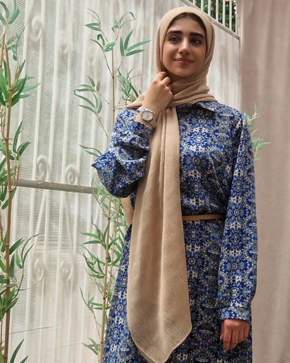 پیراهن سامینا کاربنی