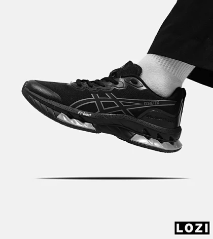کفش کتانی مردانه مشکی ASICS GORETEX