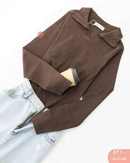 بلوزکبریتی یقه دار 8210