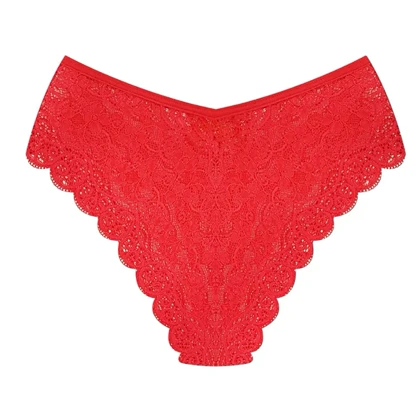 ست شورت و سوتین زنانه مدل گیپور 2 رنگ قرمز