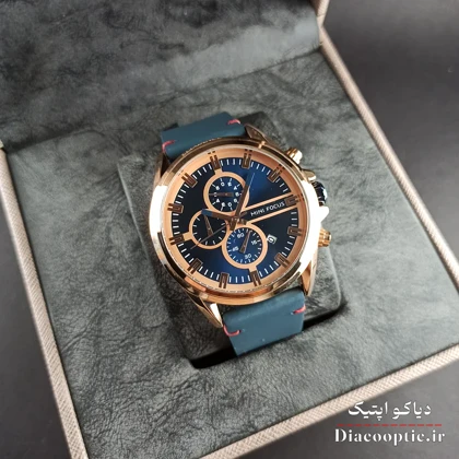 ساعت مچی مردانه اورجینال موتور ژاپنی برند مینی فوکوس سه موتور مدل Mf0130G.03 بند چرم