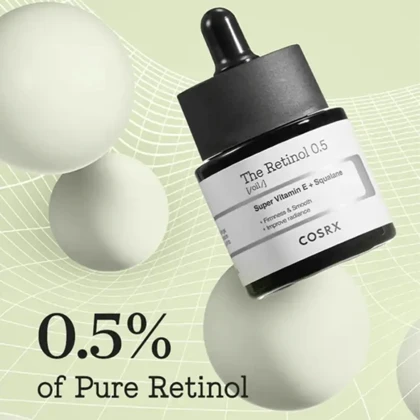 سرم ضد چروک و جوان‌کننده پوست کوزارکس COSRX مدل Retinol 0.5 حاوی رتینول حجم 20 میلی‌لیتر