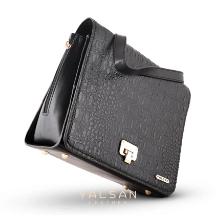 کیف دوشی زنانه چرم یلسان مدل الین کد 036-GAN