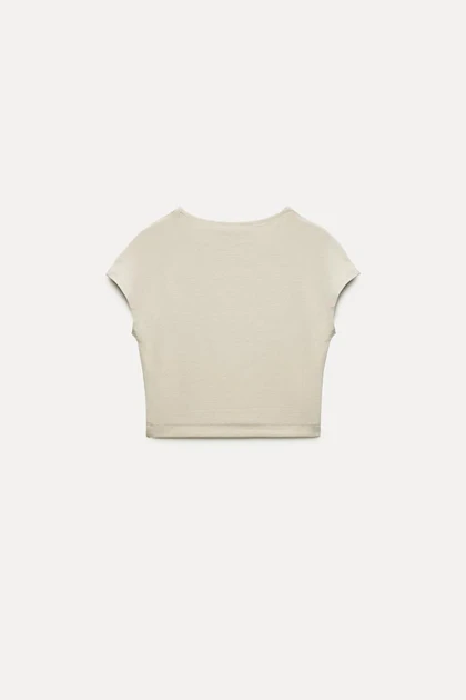 کراپ تاپ نخی Zara Cap Sleeve335