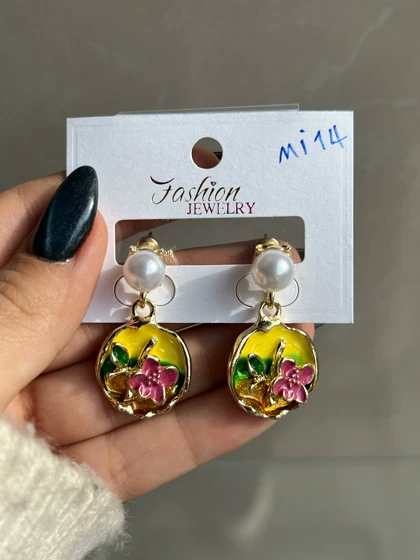 گوشواره مینا کاری Mi14