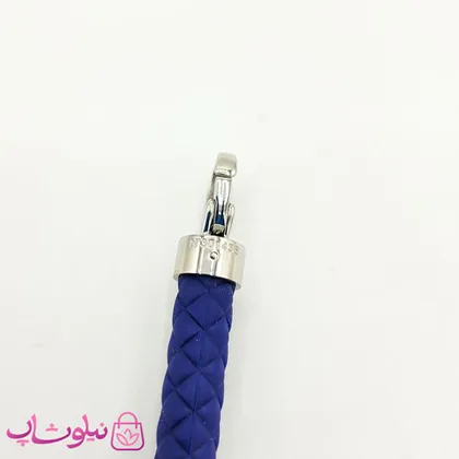 دستبند امگا رابر سرمه ای مردانه کیفیت مستر