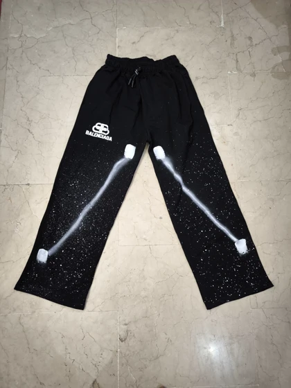 شلوار جاگر بگ بلن پارچه گلکسی پنبه کیفیت پرمیوم قد 110 سانت کد BB385