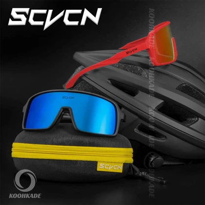 عینک KAPVOE SCVCN S60 08 فریم قرمز لنز بنفش