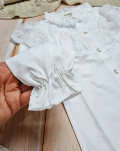 شومیز گیپور دخترانه
