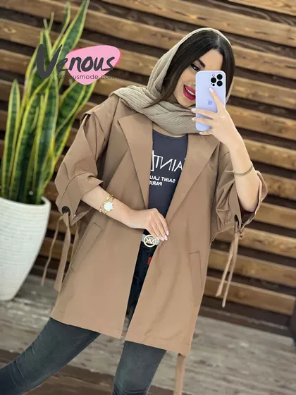 مانتو پانچ آستین حلقه