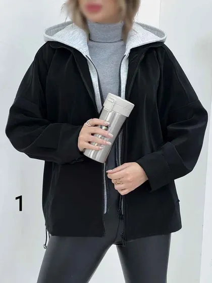 سویشرت طرح دار پایین گت