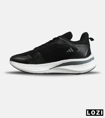 کفش کتانی مردانه و زنانه مشکی طوسی Adidas Quester Tnd مدل 7812