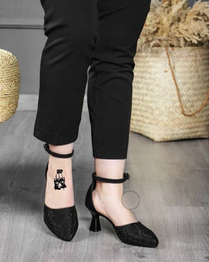 کفش مجلسی نگین مشکی