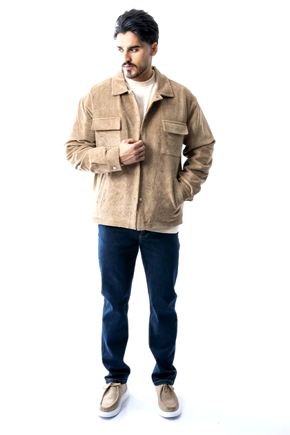 کت مخمل کبریتی مردانه