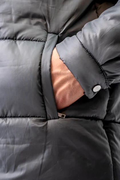 کاپشن نما دوزی کلاه دار مردانه