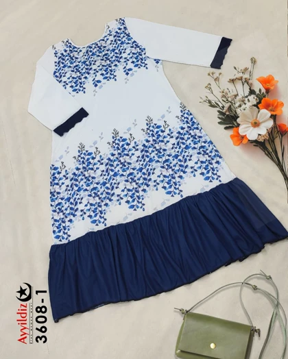 پیراهن مجلسی نخی زنانه سایز بزرگ کد 3608