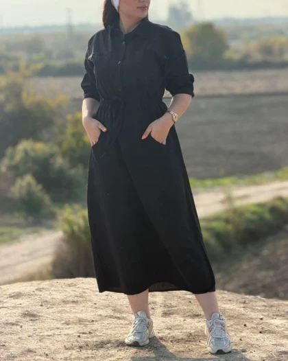 پیراهن مانتوی بلند دانشجویی SH7562