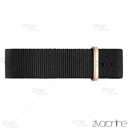 ساعت دنیل ولینگتون مردانه قاب رزگلد بند پارچه ای مشکی 103245