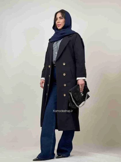 لانگ کت زنانه مدل نیلو