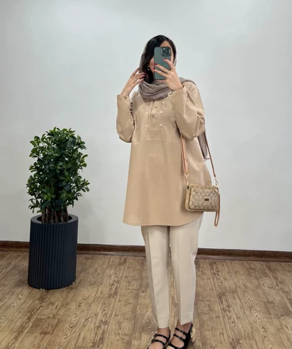 تونیک مانتویی گلدوزی فریناز 1
