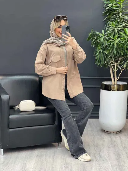 مانتو لینن سه جیب