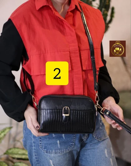 کیف دوشی دستی زنانه پاسپورتی ورنی کد: 1659
