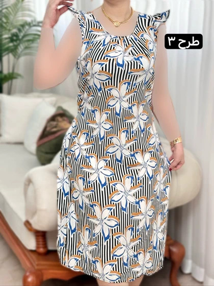 پیراهن نخی آیسل 2097