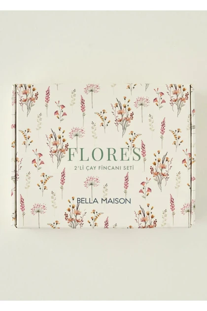 فنجان چای دو نفره Bella Maison مدل Flores - چندرنگ