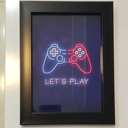 تابلو طرح گیمینگ (LET'S PLAY)