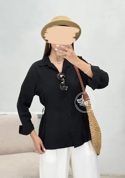 شومیز لینن برکه