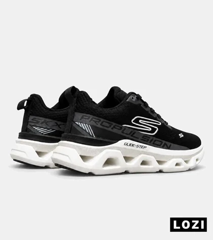 کتانی مشکی اسکیچرز Glide-Step مدل 9636 اسپرت و راحت