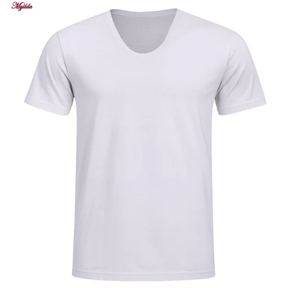 زیرپوش آستین کوتاه یقه گرد مردانه آیدا جید مدل نخ پنبه کد 5331-1 بسته 2 عددی