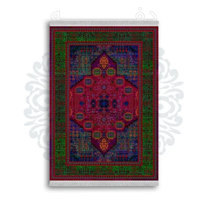 *جدید* فرشینه از جنس پارچه شانل مخمل ترک طرح فانتزی برند دفه کد 777