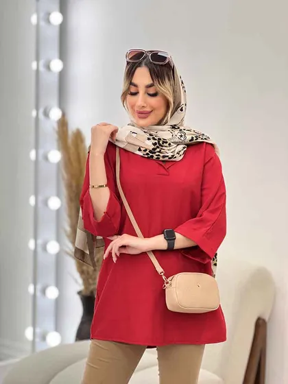 مانتو جلو بسته یقه دار