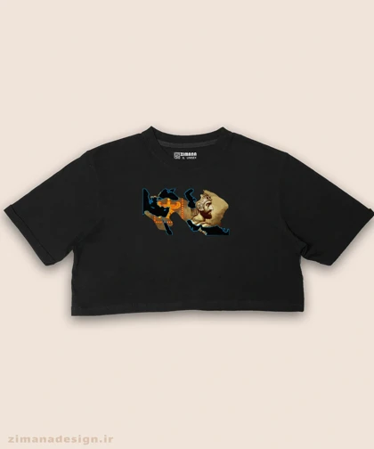 کراپ زنانه اصیل ایرانی طرح نقشه ایران در زمان کوروش بزرگ