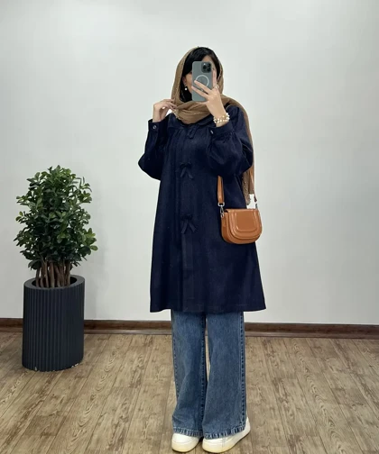 مانتو بلند پشمی پروانه(ایراد دار)