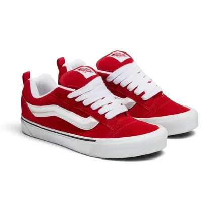 کتانی ویتنامی ونس نو اسکول قرمز سفیدVans Knu Skool Red White