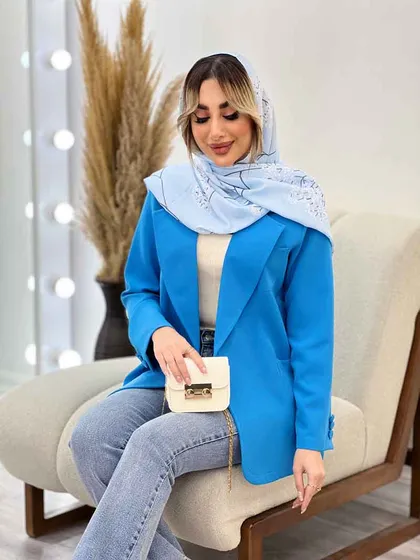 مانتو مازراتی یقه انگلیسی تک جیب