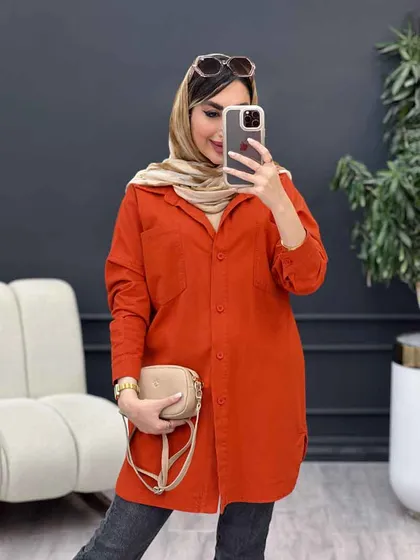 مانتو دو جیب شکیبا